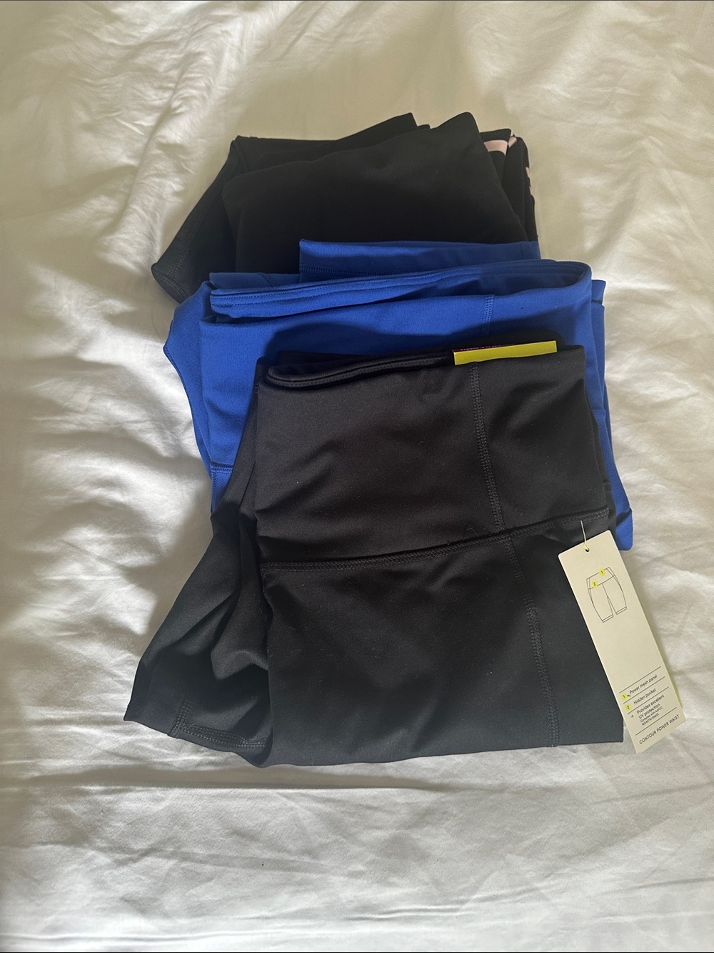 Women’s Performance Leggings - Black & Royal Blue